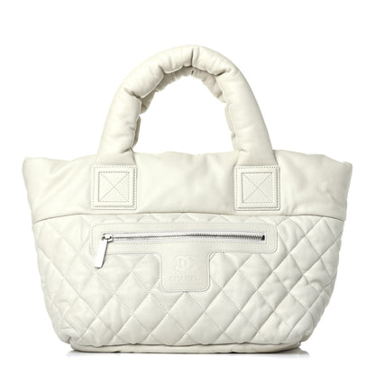 Chanel Caviar Quilted Small Coco Cocoon Tote Dark White 1 of 9