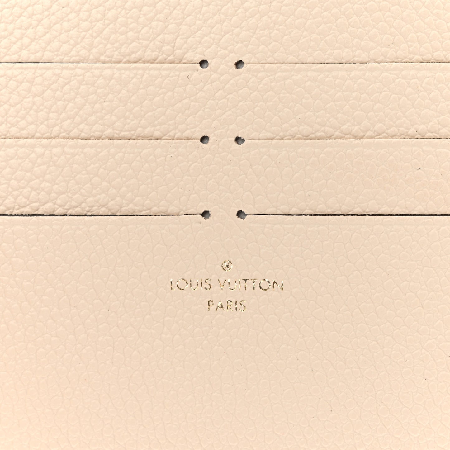 Calfskin Felicie Chain Wallet Card Holder Insert Cream