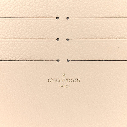 Louis Vuitton Calfskin Felicie Chain Wallet Card Holder Insert Cream 6 of 6