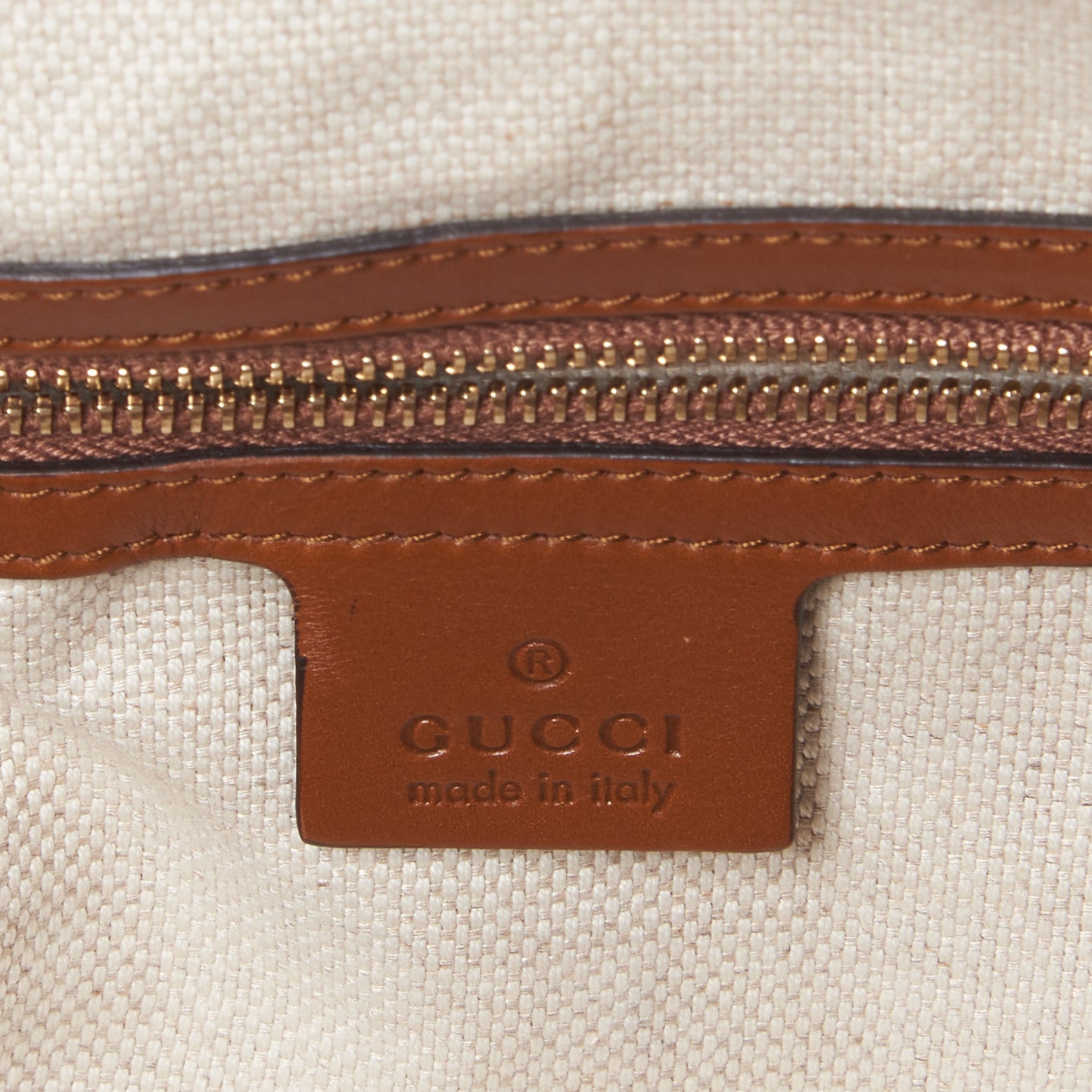 Gucci Monogram Small Brick Lane Boston Light Brown 8 of 9