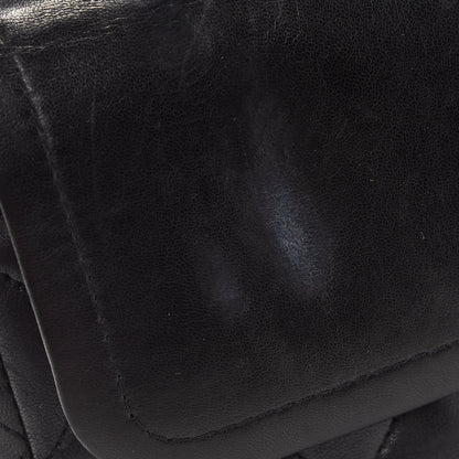 Chanel Lambskin Quilted Medium Double Flap Black 14 of 15