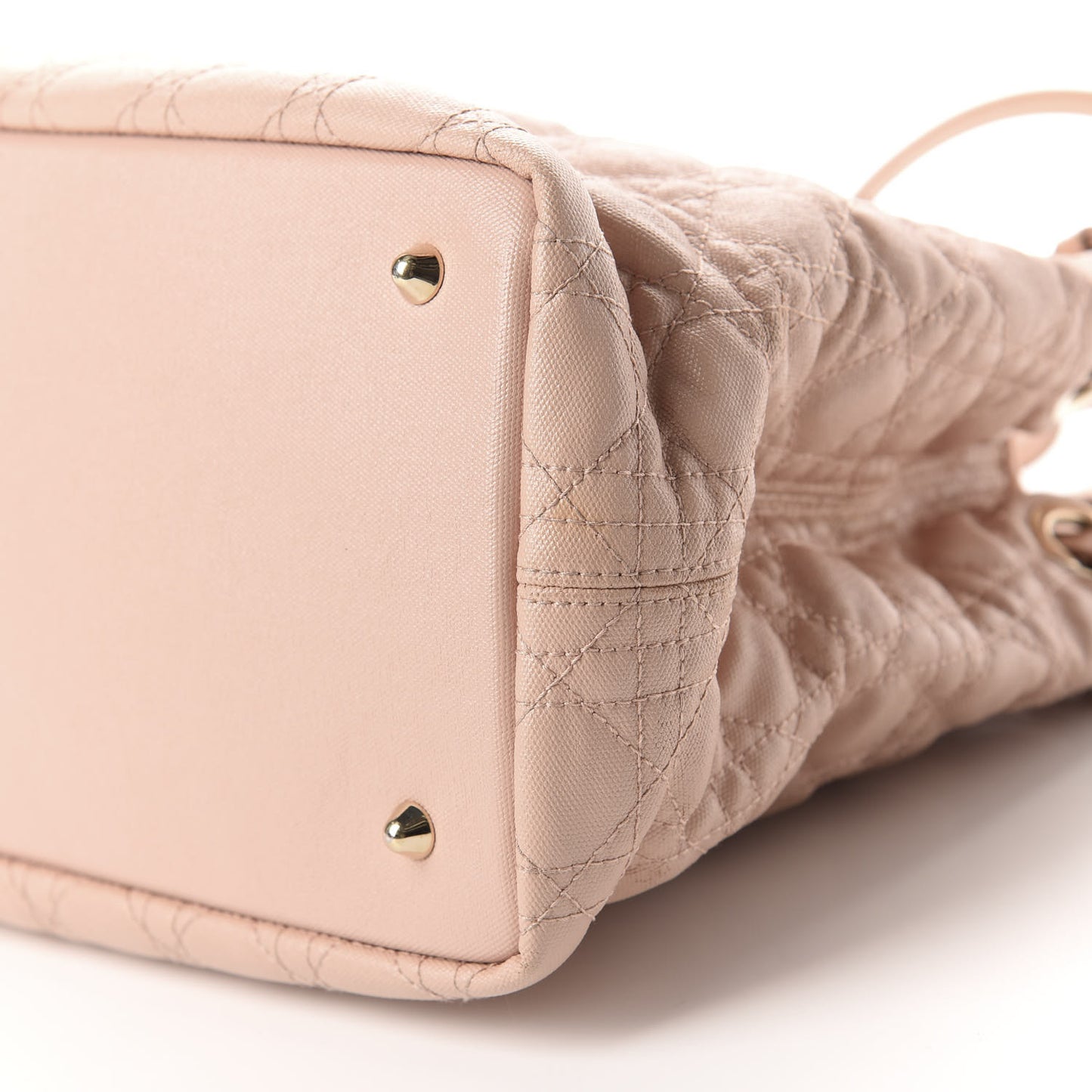 Coated Canvas Cannage Medium Panarea Tote Rosato