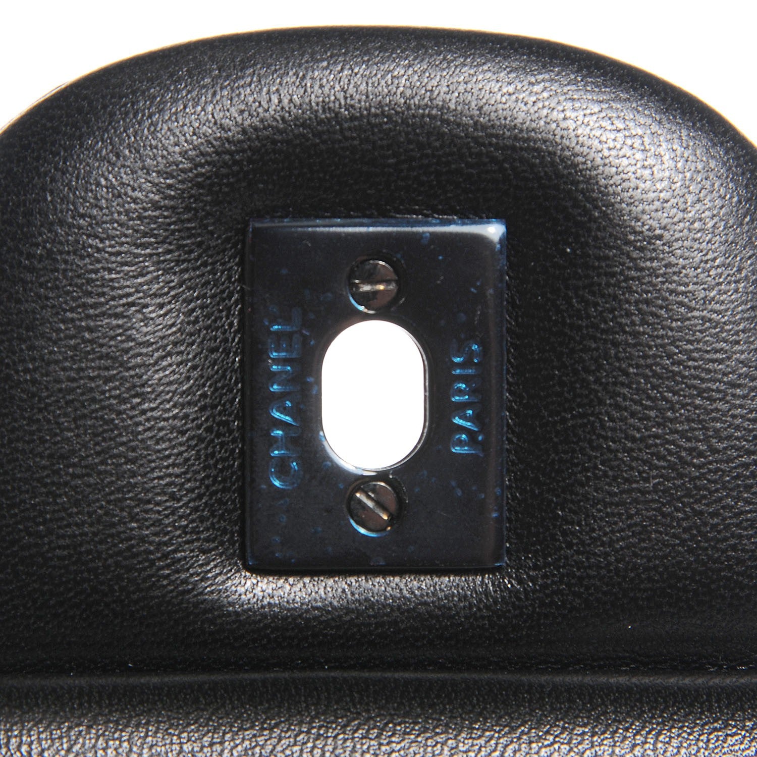 Chanel Lambskin Chevron Quilted Jumbo Double Flap So Black 6 of 9