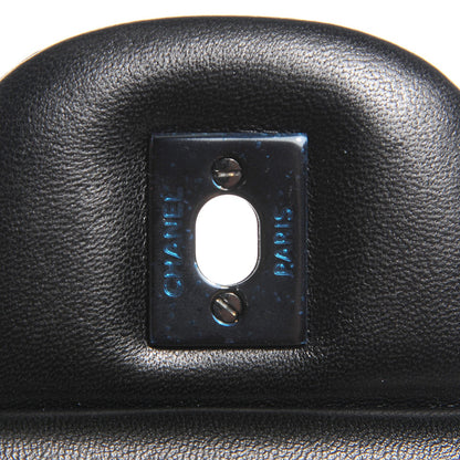 Chanel Lambskin Chevron Quilted Jumbo Double Flap So Black 6 of 9