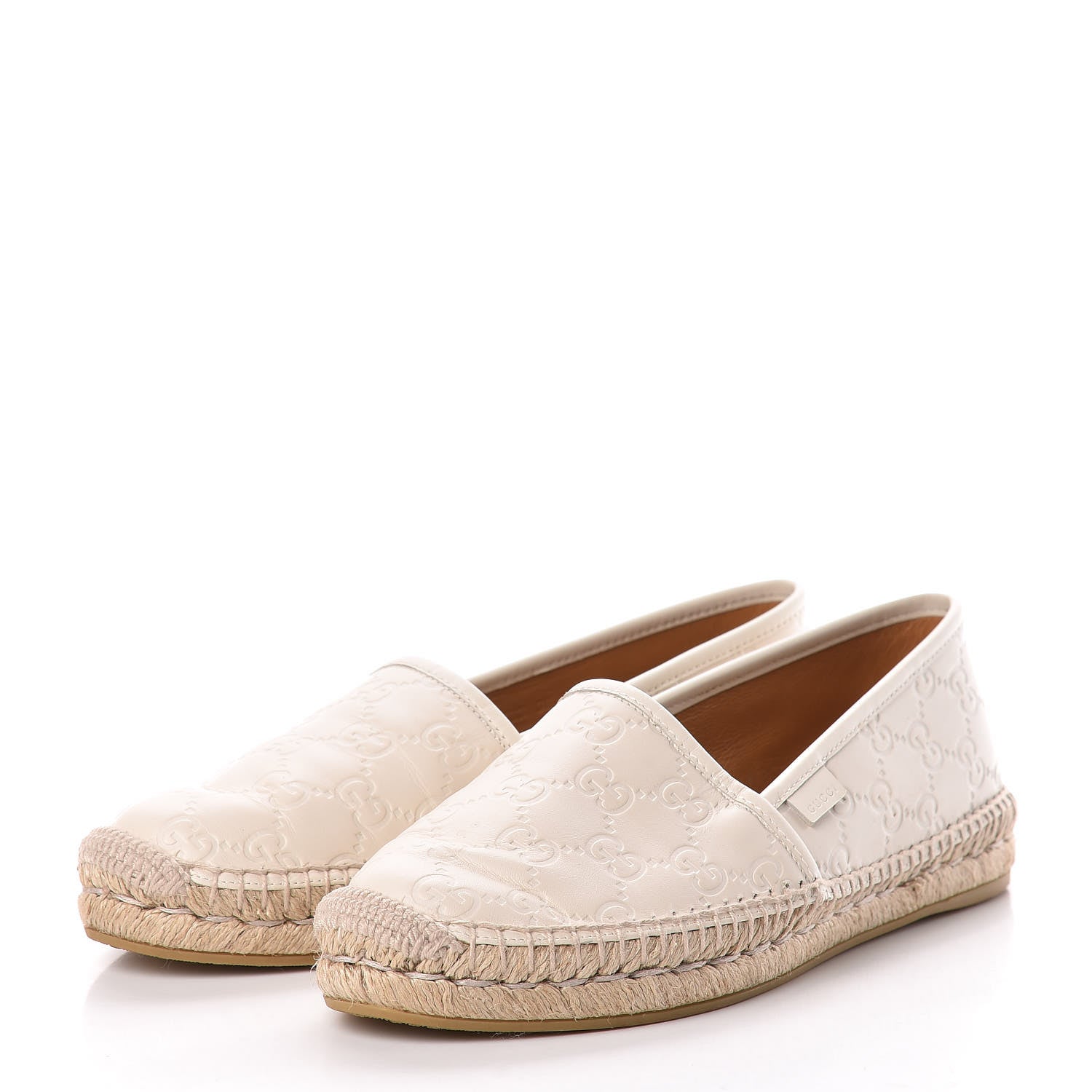 Gucci Guccissima Signature Espadrilles 38 Mystic White 3 of 12