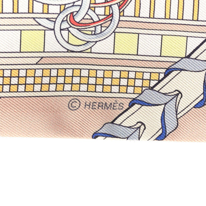 Hermes Silk Brides et Gris Twilly Rose Poudre Bleu Gris 4 of 4