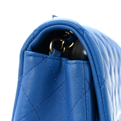 Chanel Lambskin Quilted Mini Rectangular Flap Blue 13 of 13