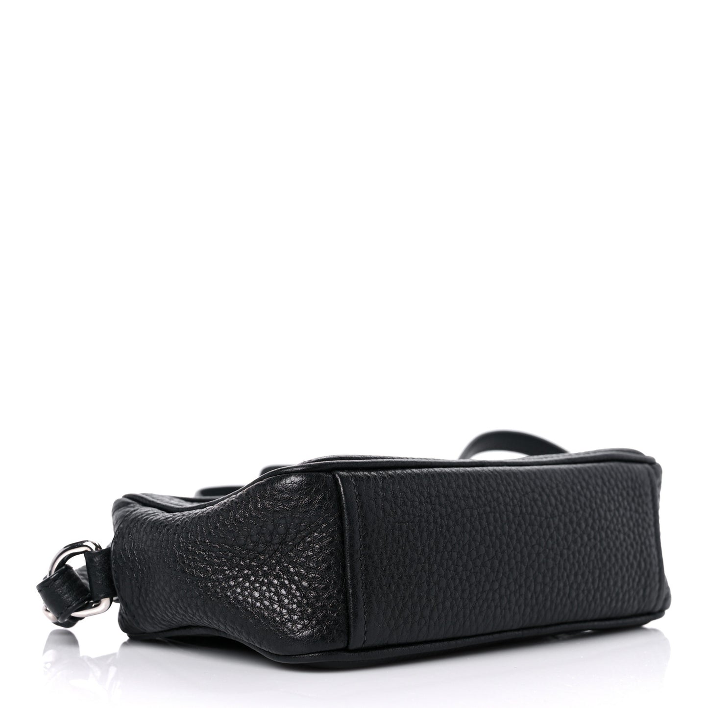 Vitello Daino Mini Camera Crossbody Black