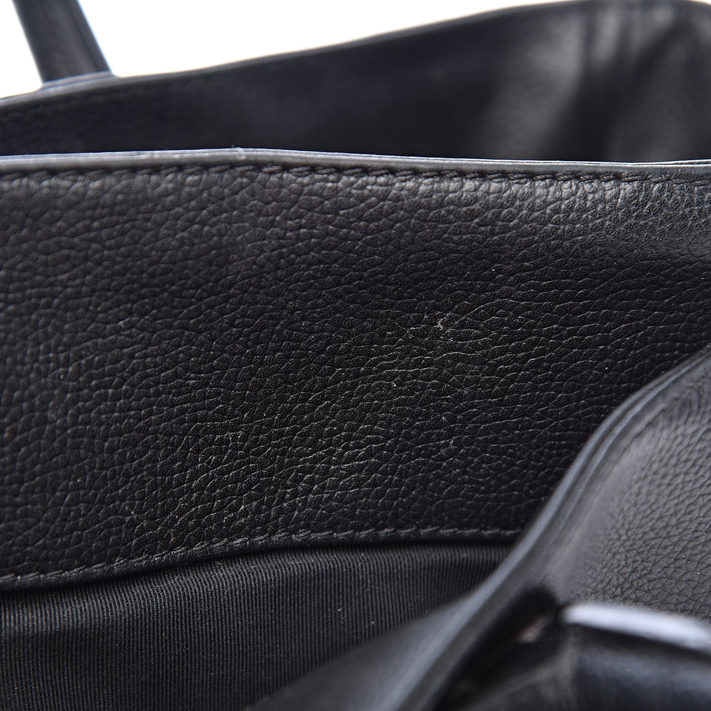Calfskin Cerf Executive Shopper Tote Black