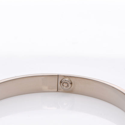 Cartier 18K White Gold LOVE Bracelet 19 7 of 8