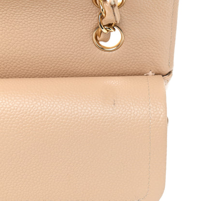 Chanel Caviar Quilted Medium Double Flap Beige Clair 11 of 11