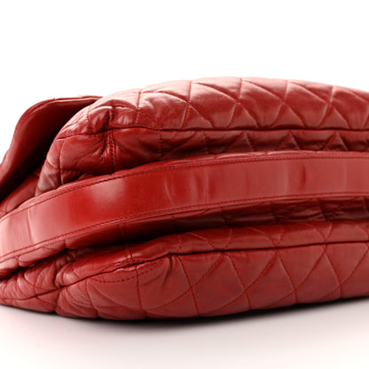Chanel Lambskin Quilted Chanel 3 Maxi Flap Bag Red 9 of 15