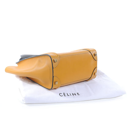 Celine Smooth Calfskin Micro Luggage Amber 4 of 8