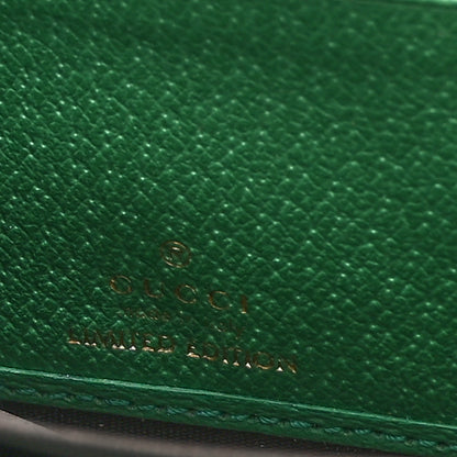 Gucci GG Supreme Monogram Flora Ophidia Zip Around Wallet Green 6 of 6