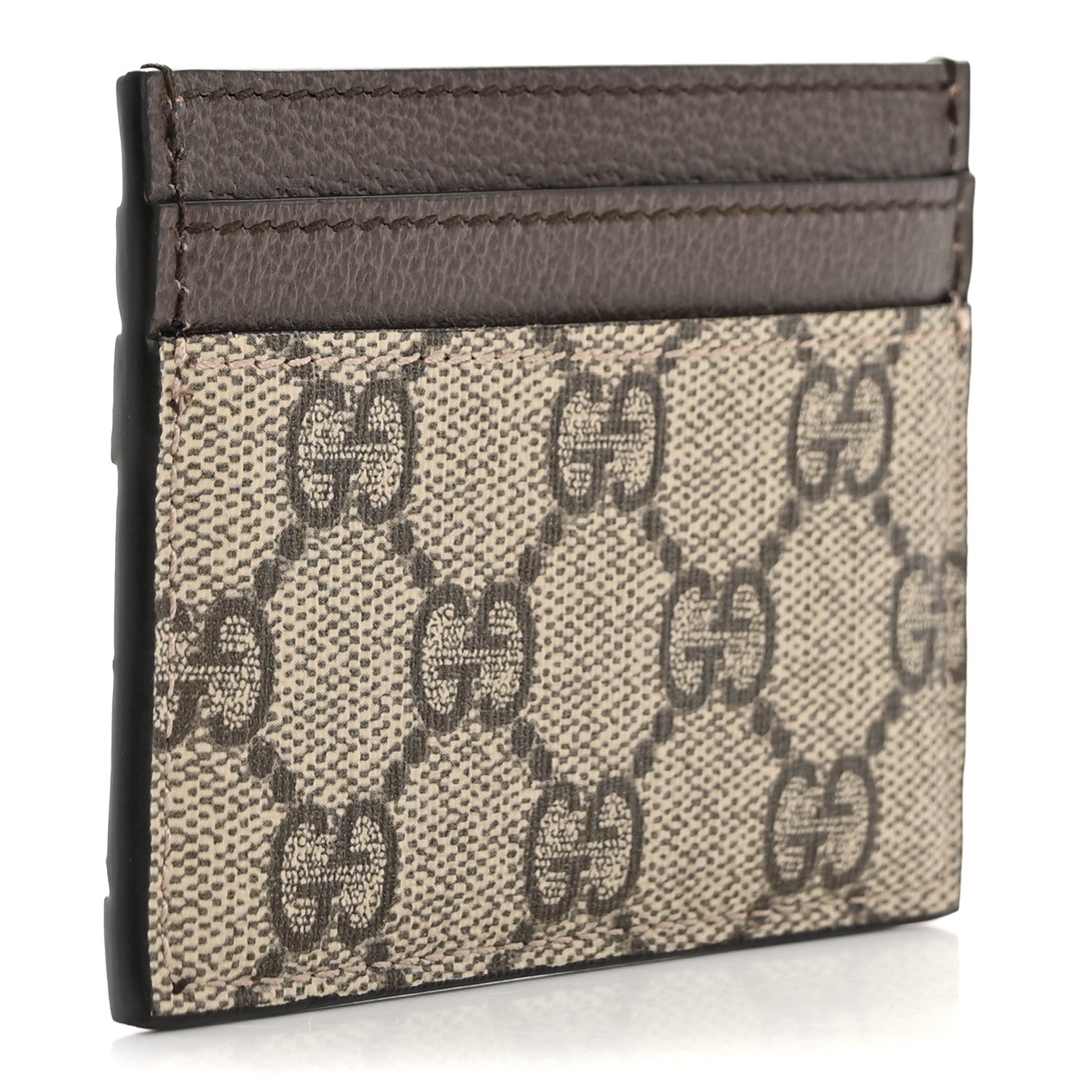 Gucci GG Supreme Monogram Ophidia Card Holder Brown 3 of 7
