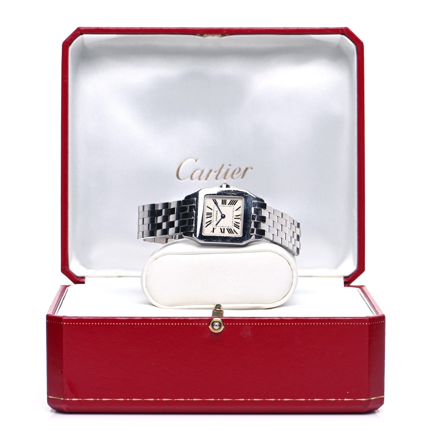 Stainless Steel 26mm Santos Demoiselle Quartz Watch