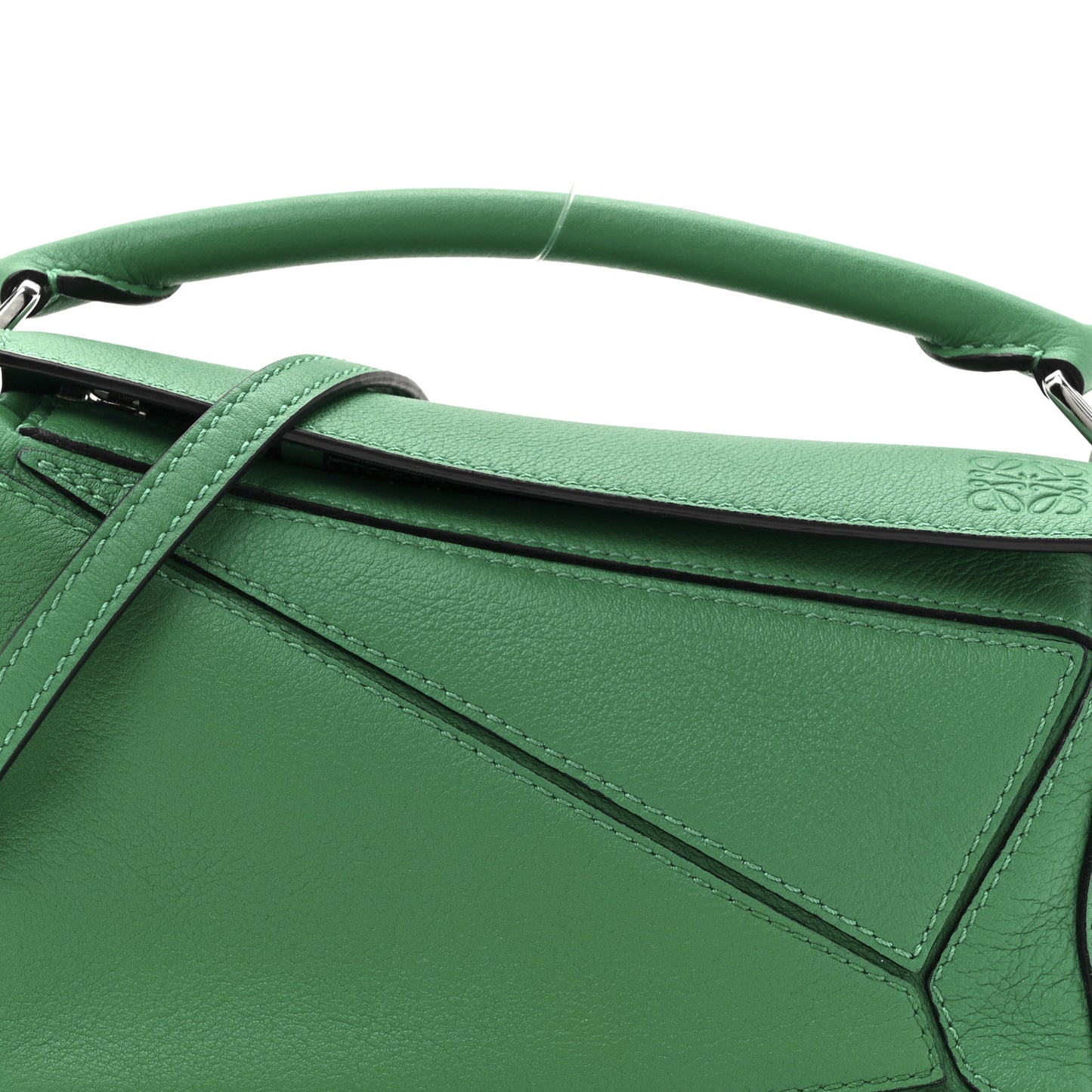 Calfskin Mini Puzzle Bag Jungle Green