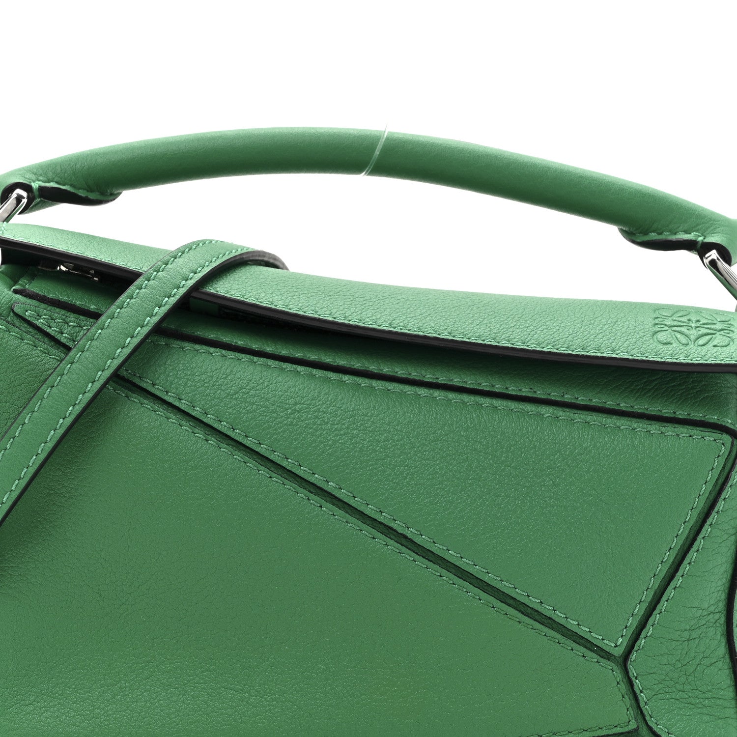 Loewe Calfskin Mini Puzzle Bag Jungle Green 7 of 9