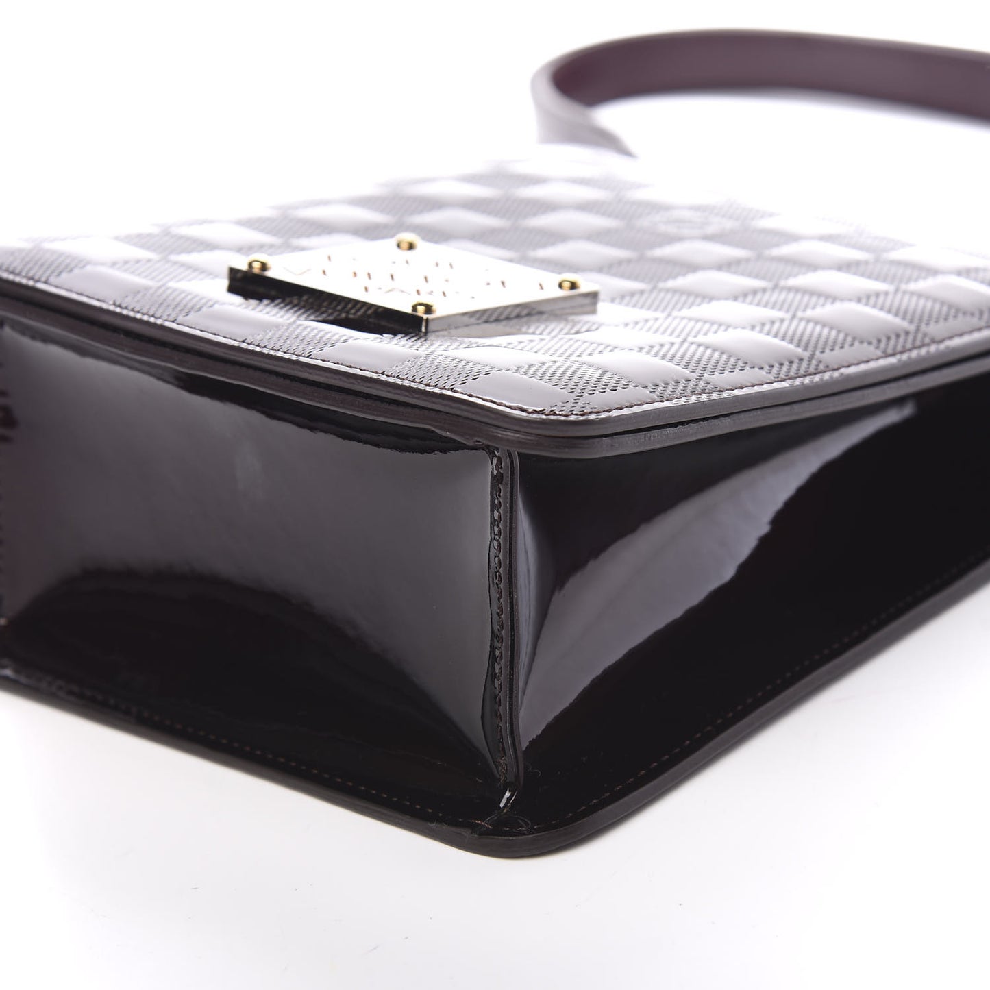 Damier Vernis Club Bag Carmine