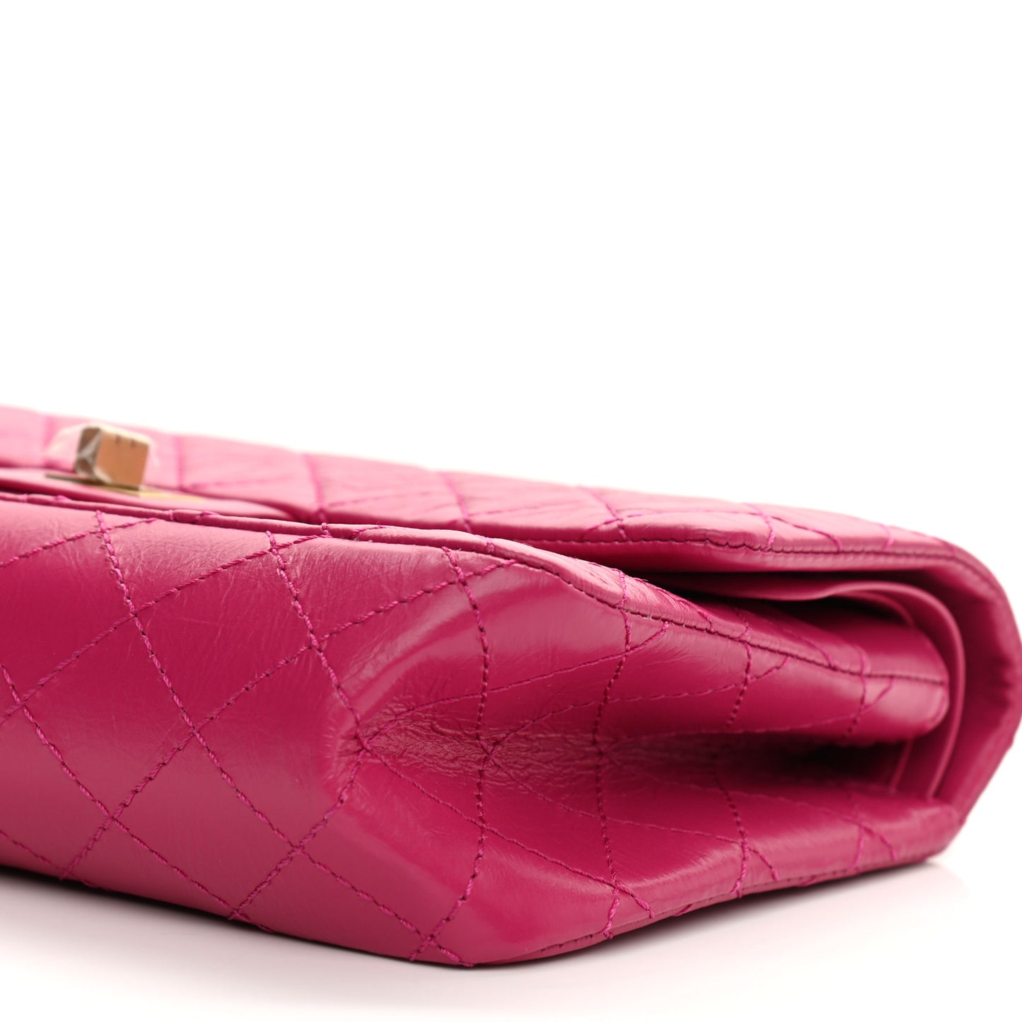 Aged Calfskin Quilted 2.55 Reissue 225 Flap Fuchsia