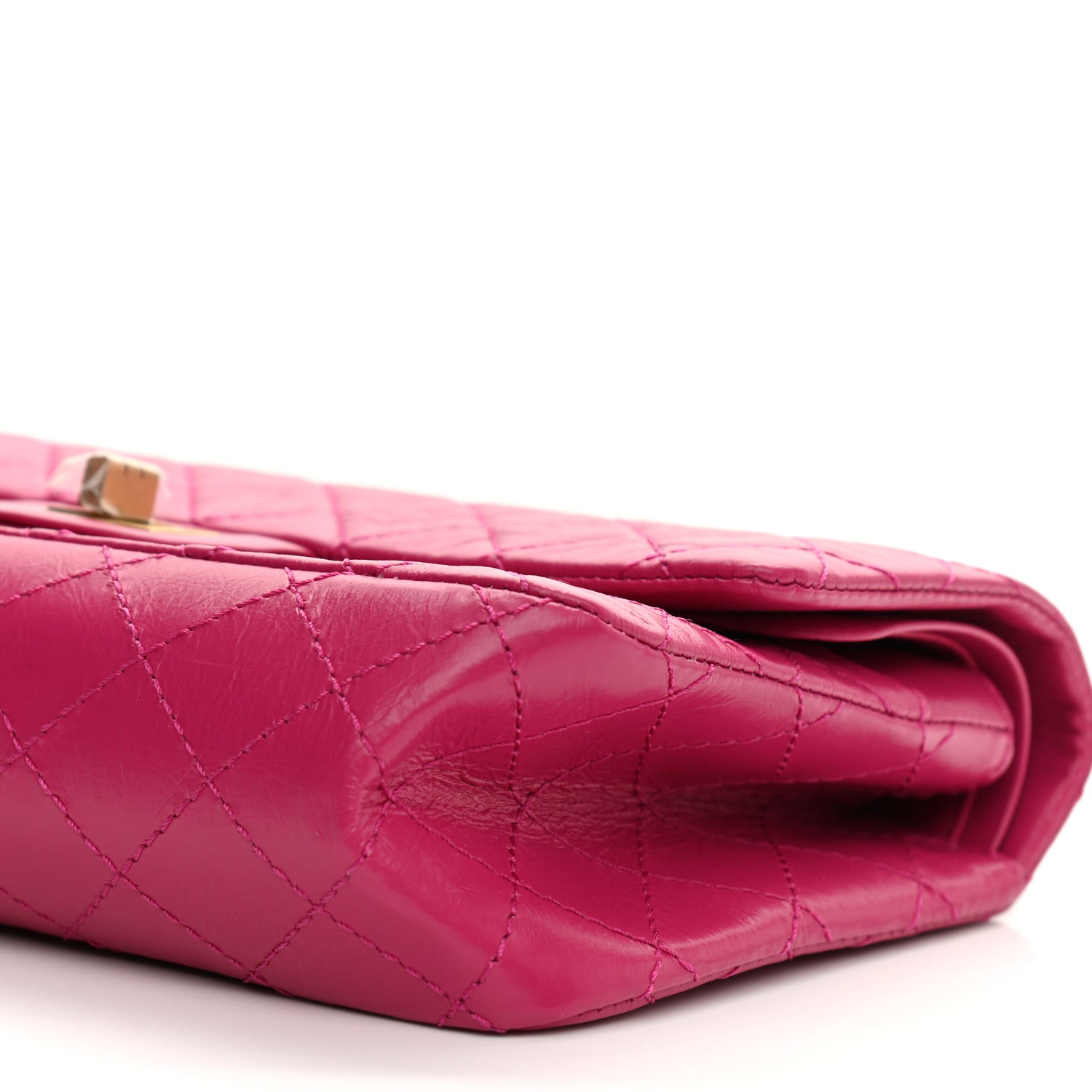 Chanel Aged Calfskin Quilted 2.55 Reissue 225 Flap Fuchsia 8 of 11
