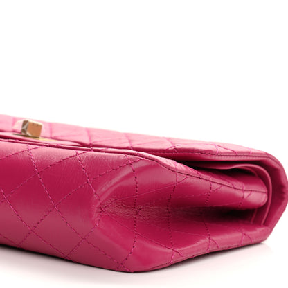 Chanel Aged Calfskin Quilted 2.55 Reissue 225 Flap Fuchsia 8 of 11