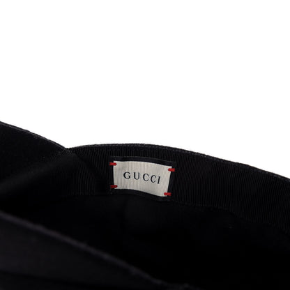 Gucci Wool Interlocking GG Stripe Baseball Hat L Black 9 of 9