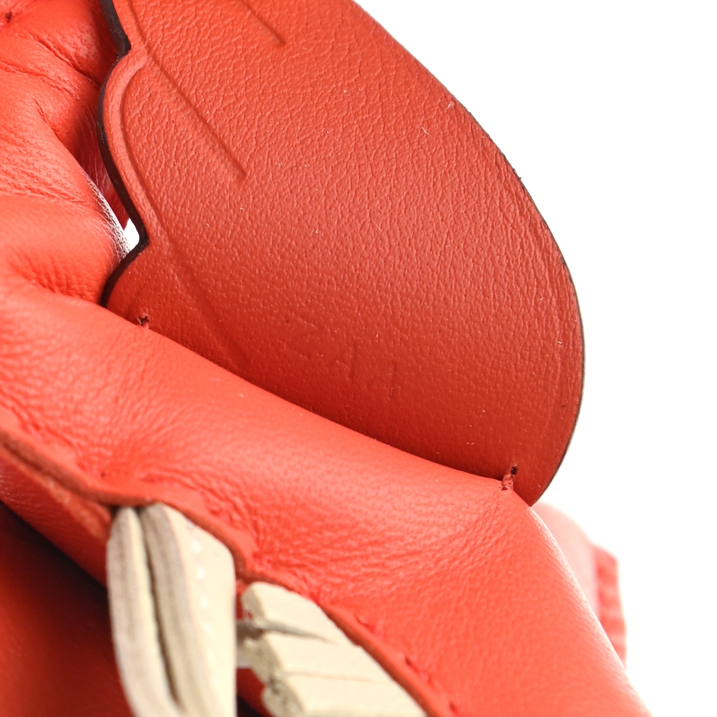 Milo Lambskin Grigri Rodeo Pegase Horse Bag Charm PM Orange Poppy Craie Terre Battue