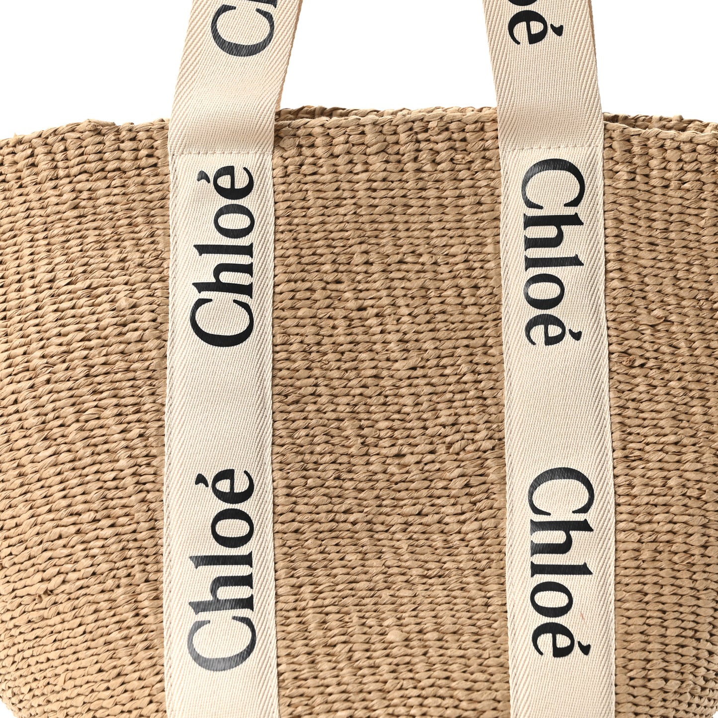 X MIFUKO Raffia Large Woody Basket Bag White