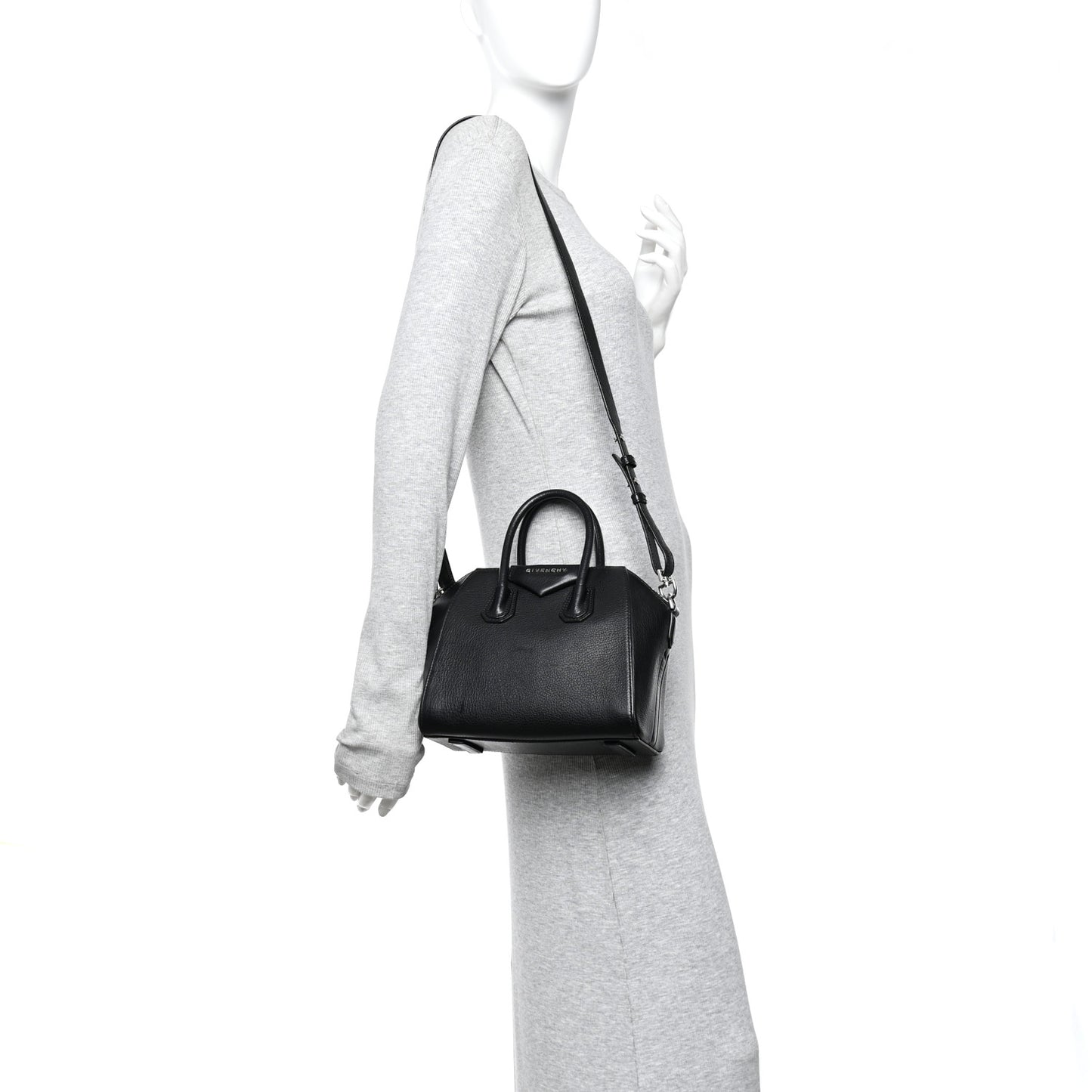 Sugar Goatskin Mini Antigona Black