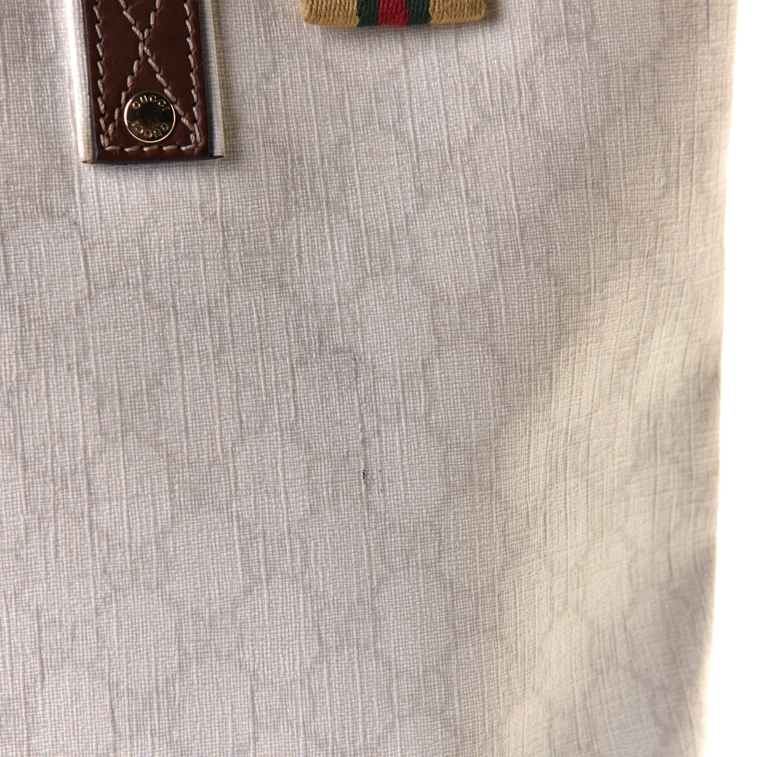 Gucci GG Plus Monogram Medium Signature Web Loop Tote White 7 of 12