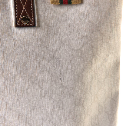 Gucci GG Plus Monogram Medium Signature Web Loop Tote White 7 of 12