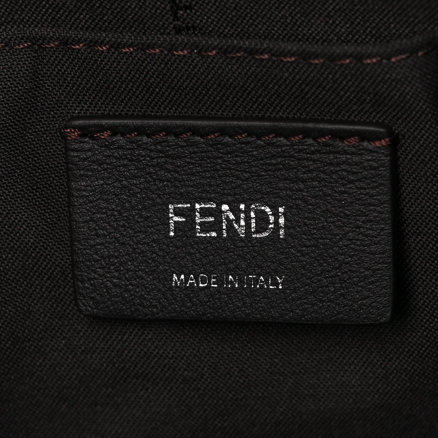 Fendi Vitello Dolce Bi-Color FF 1974 Embossed Mini By The Way Boston Bag Maya Black 5 of 7