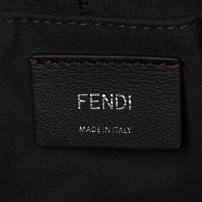 Fendi Vitello Dolce Bi-Color FF 1974 Embossed Mini By The Way Boston Bag Maya Black 5 of 7
