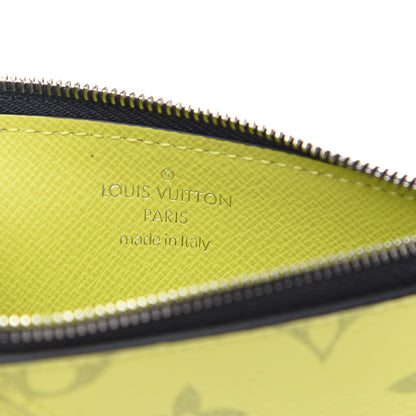 Louis Vuitton Monogram Taiga Coin Card Holder Yellow 5 of 6