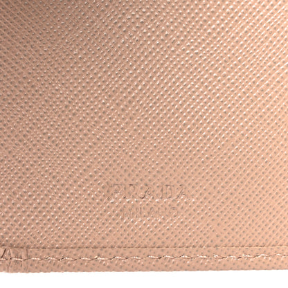 Prada Saffiano Metal Compact Zip Around Wallet Cammeo 6 of 6