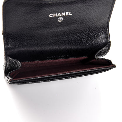 Chanel Caviar Quilted Flap Card Holder Black 5 of 8