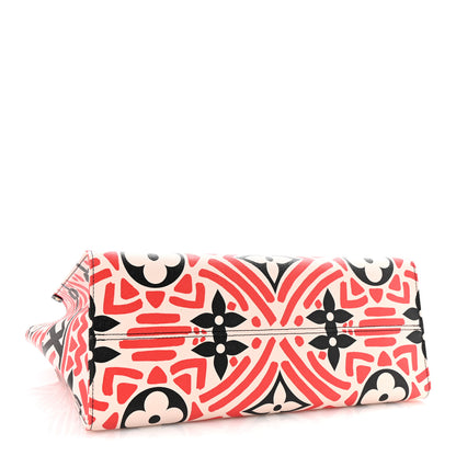 Louis Vuitton Monogram Giant Crafty Onthego GM Creme Rouge Black 4 of 9