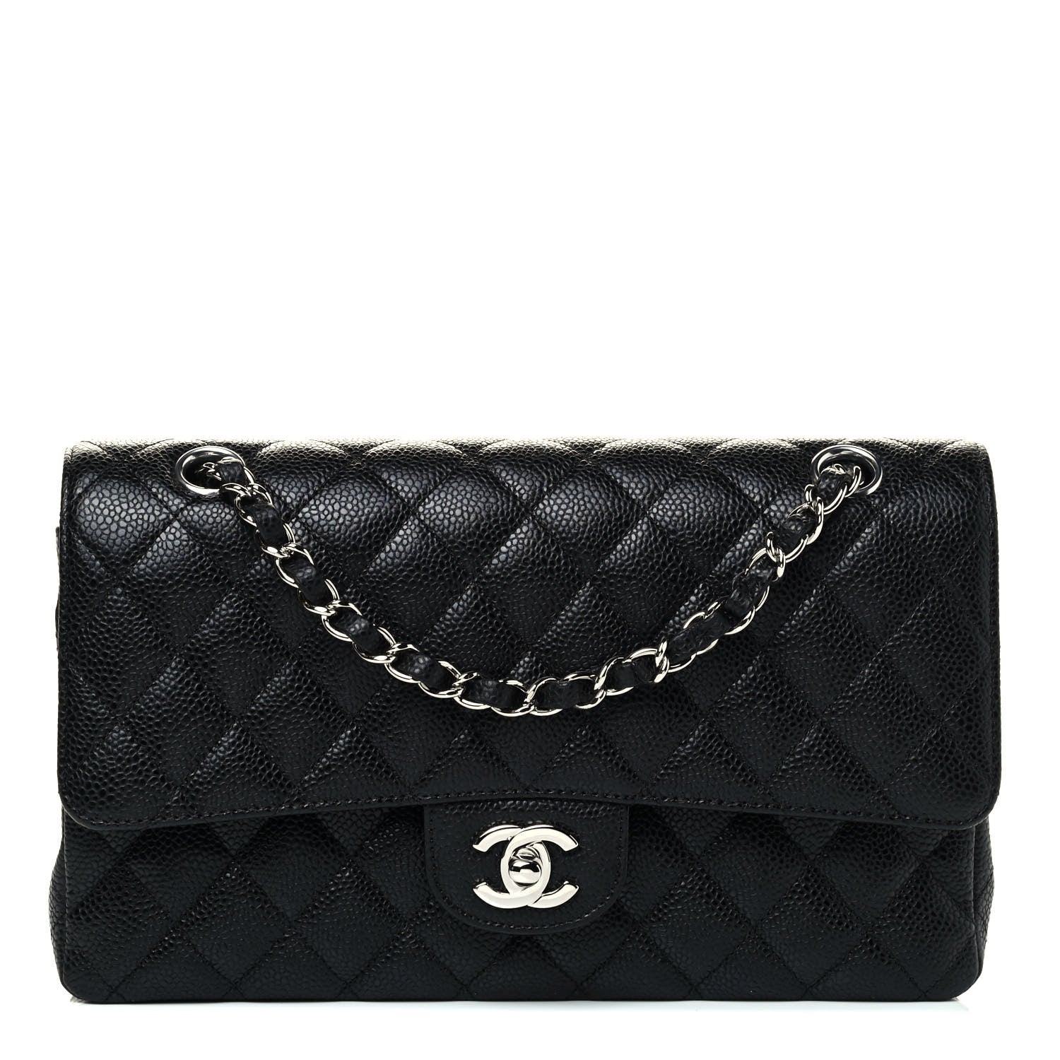 Chanel Caviar Quilted Medium Double Flap Black 1 of 4