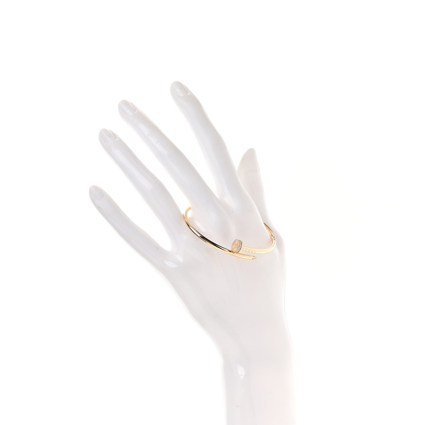 18K Yellow Gold Diamond Small Juste Un Clou Bracelet 15
