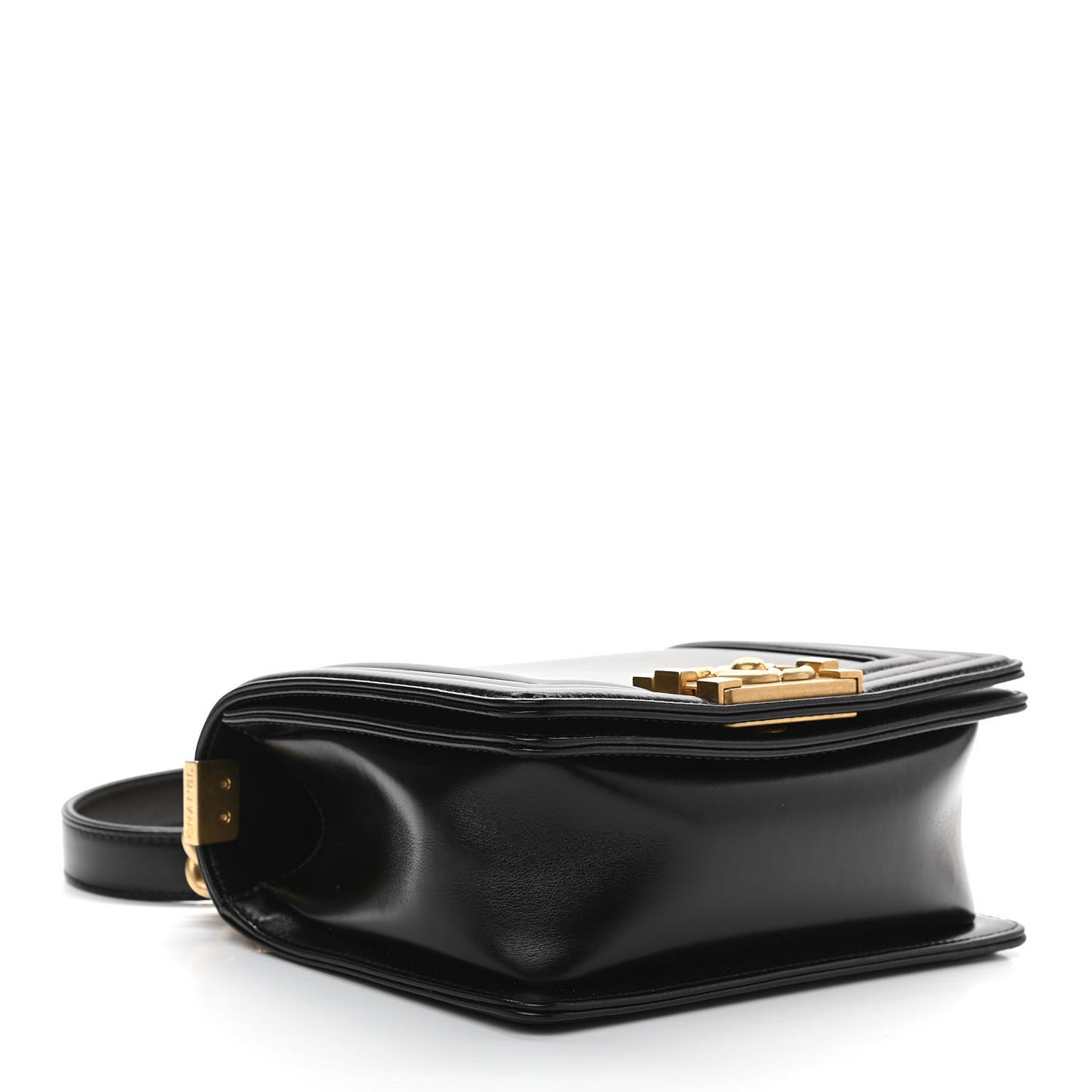 Calfskin Mini Boy Flap Black