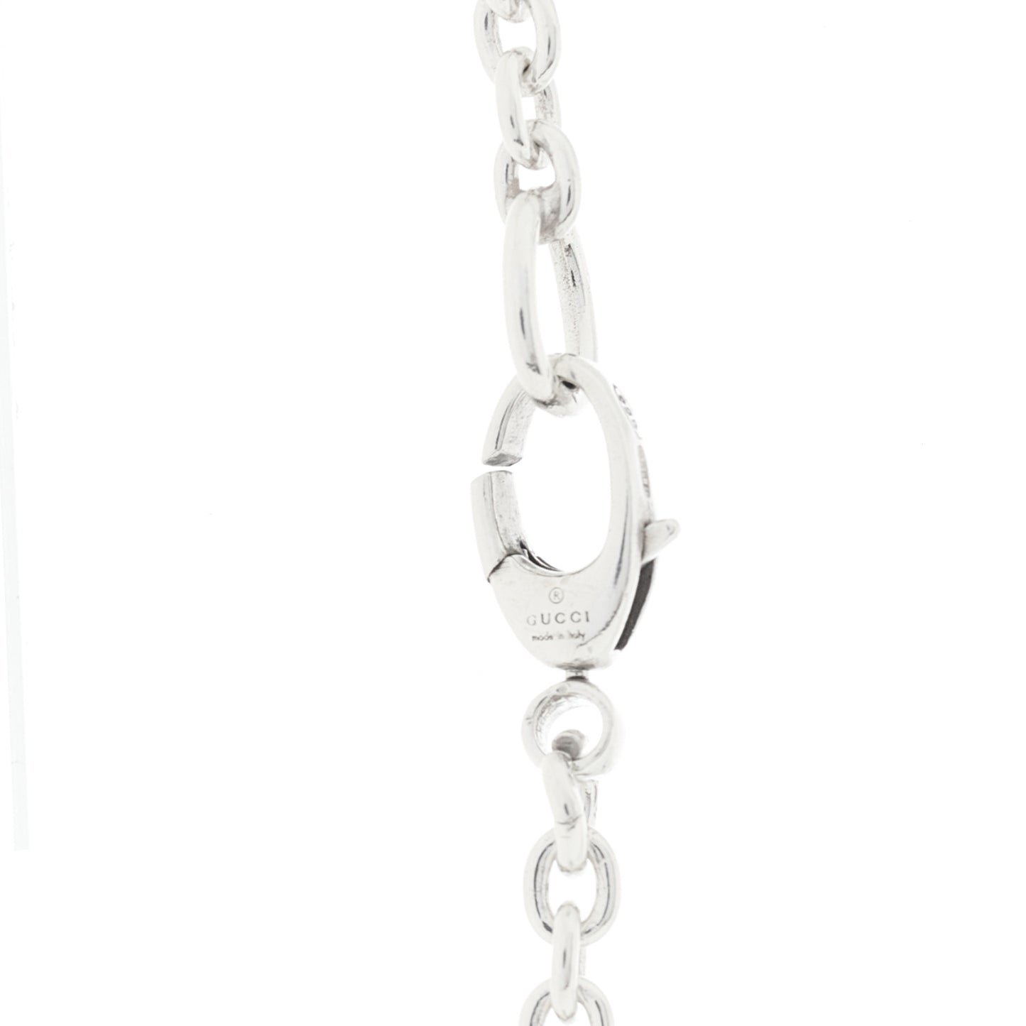 Sterling Silver Britt Interlocking GG Pendant Necklace