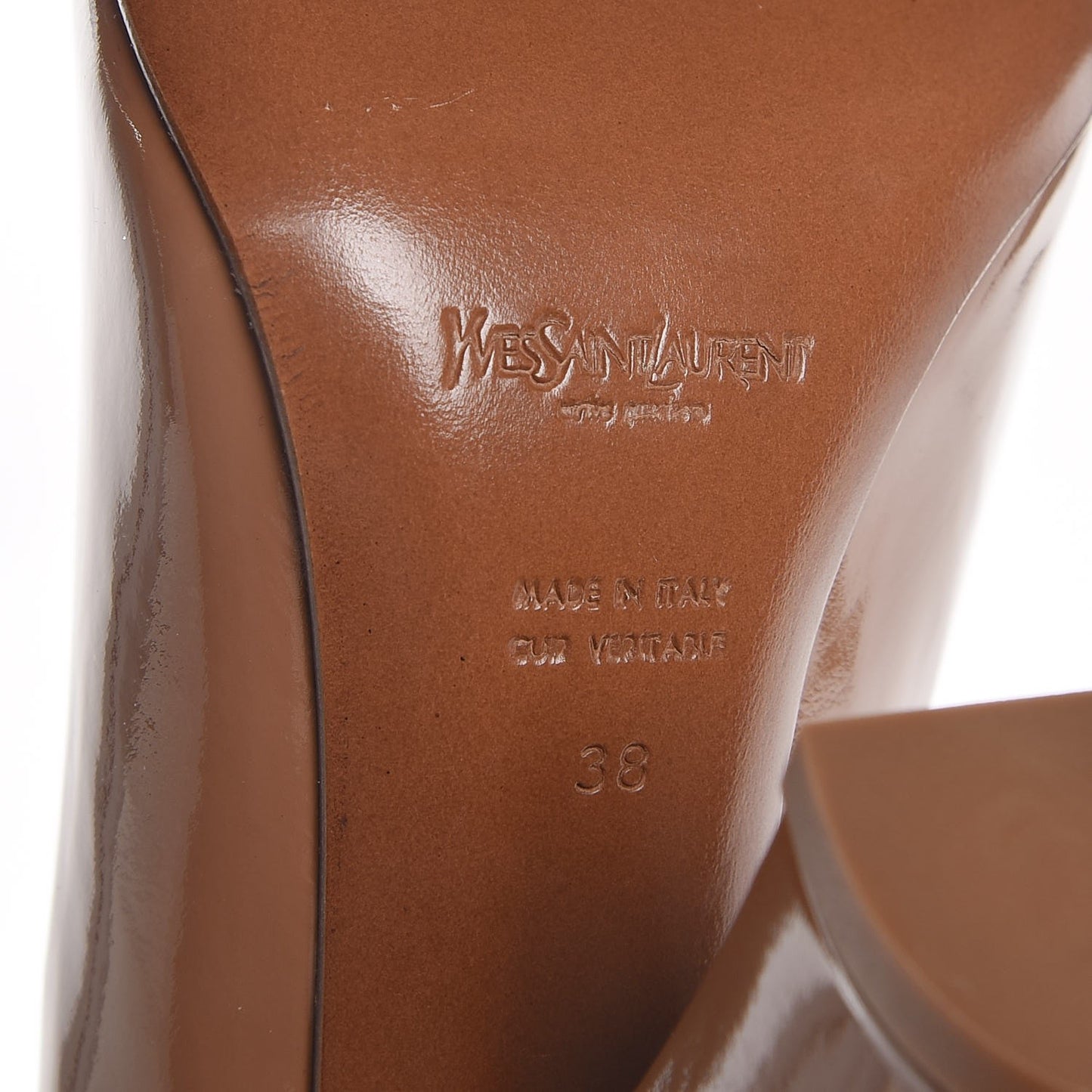 Patent Moon Calf Cleo 105 Pump 38 Flesh