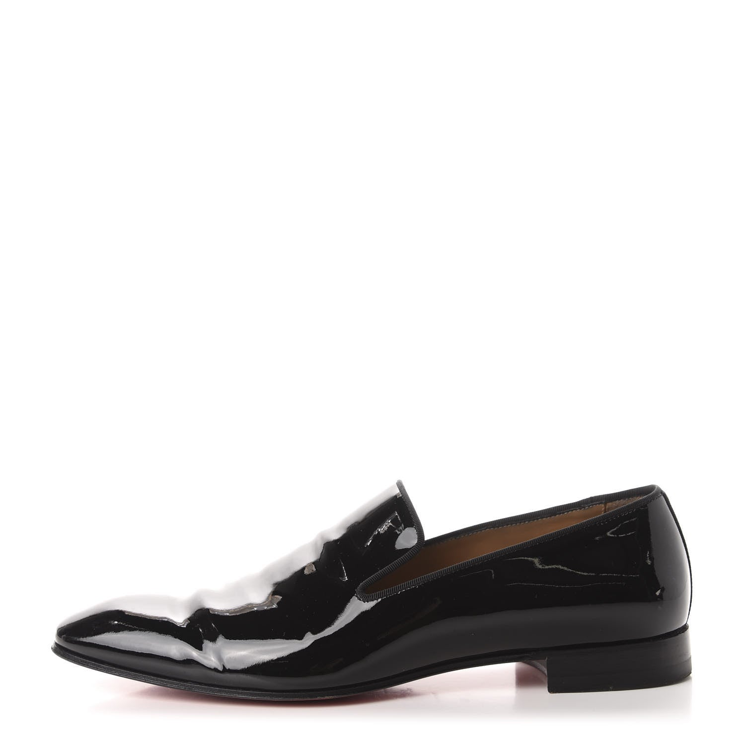 Christian Louboutin Patent Mens Dandelion Flat Loafers 43 Black 1 of 14