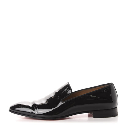 Christian Louboutin Patent Mens Dandelion Flat Loafers 43 Black 1 of 14
