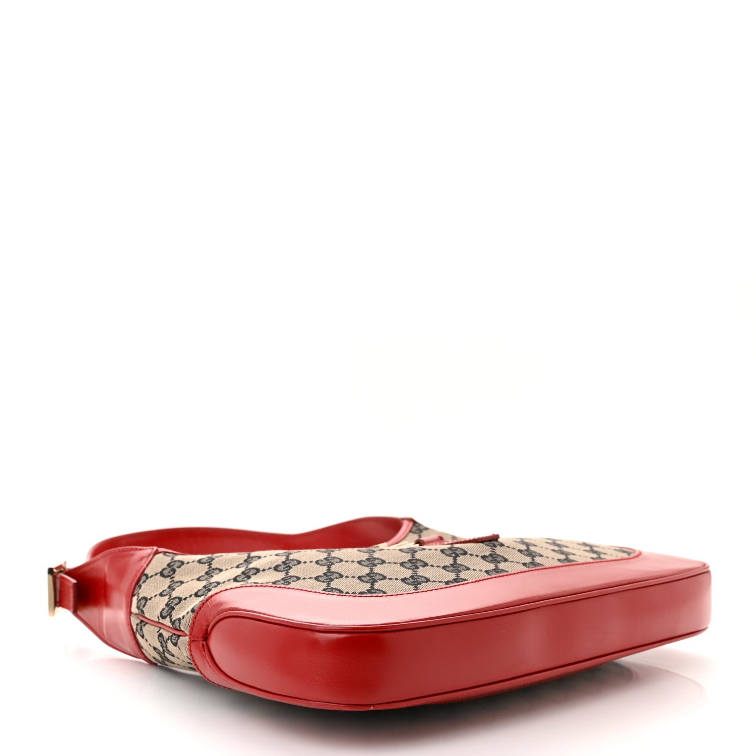 Gucci Monogram Jackie O Hobo Beige Blue Red 4 of 14