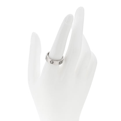 Cartier 18K White Gold 5.5mm LOVE Ring 57 8 2 of 5