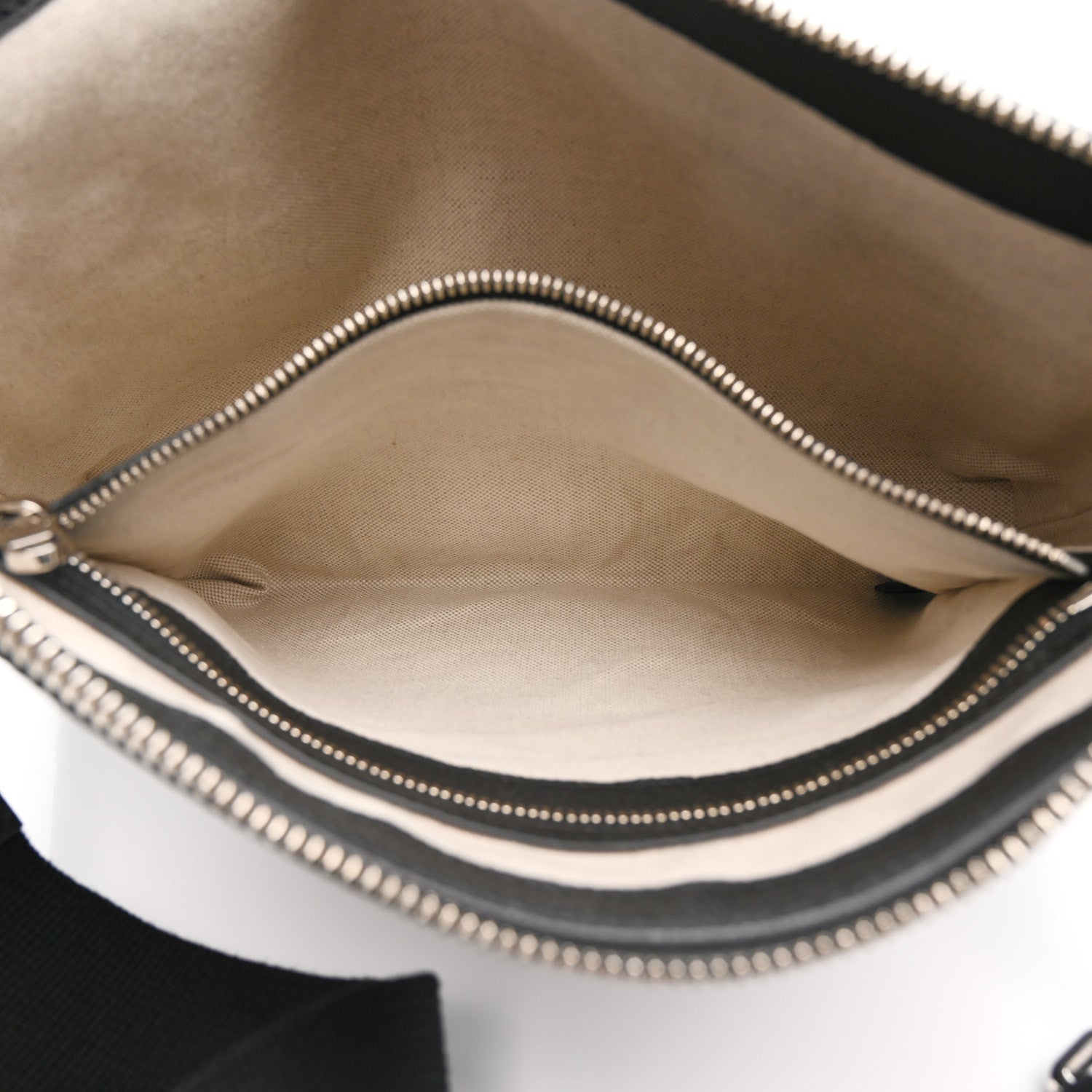 Gucci Piuma Calfskin Jumbo GG Embossed Medium Wristlet Messenger