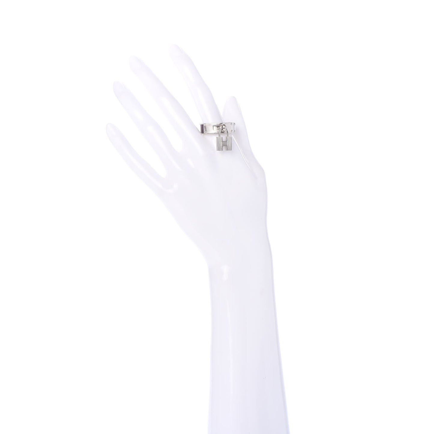 Palladium Swift Kelly Lock Scarf Ring Anemone