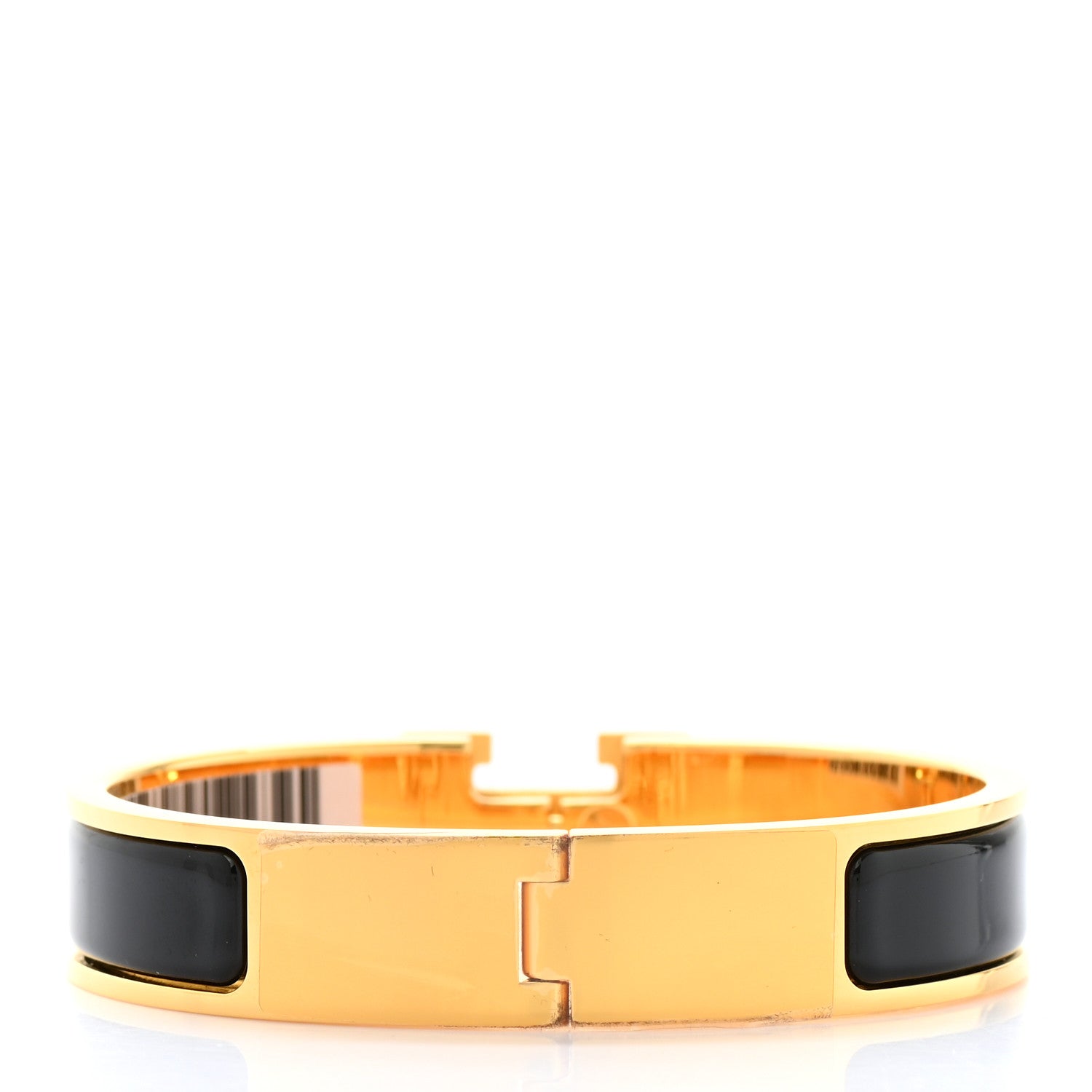 Hermes Enamel Narrow Clic Clac H Bracelet PM Black 3 of 5